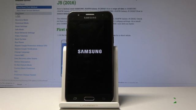 HARD RESET SAMSUNG Galaxy J5 (2016) - Delete Data & Setting