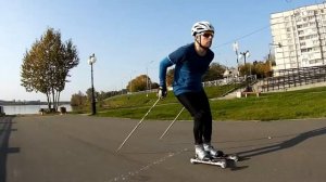 Лыжероллеры двухшажный VS одношажный коньковый ход