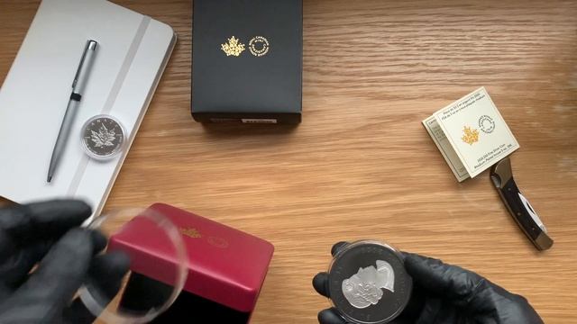 Unboxing 2020 Royal Canadian Mint - 3oz Silver Maple Leaf Double Incuse And Rhodium Plated