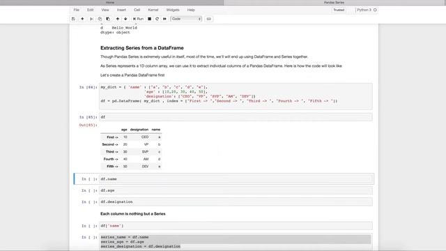 Pandas Series: Introduction to Pandas смотреть онлайн