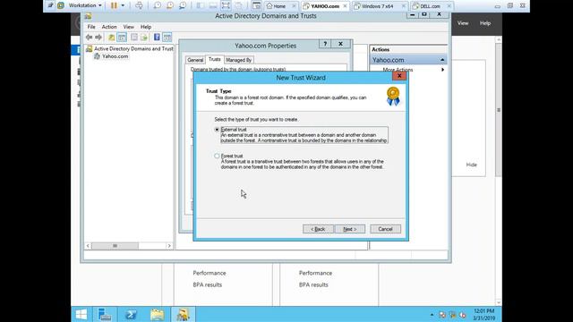 How to Create External Trust and Login to Different Domain смотреть онлайн
