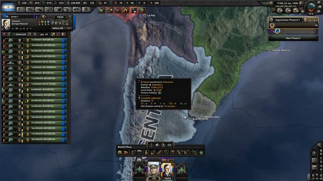 Hearts of Iron 4 [HOI4] | Defeating the Syndicalists as Argentina | Part 2 [ Kaiserreich mod ] смотреть онлайн