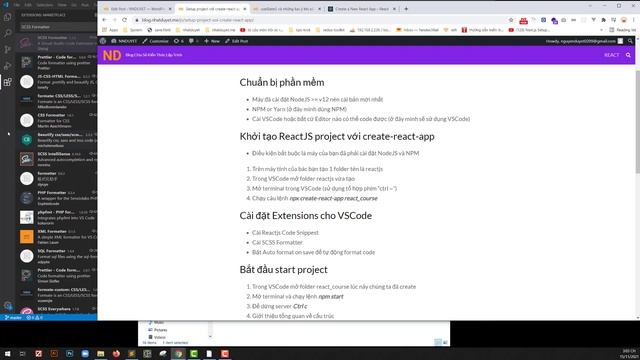 Setup project với create-react-app смотреть онлайн