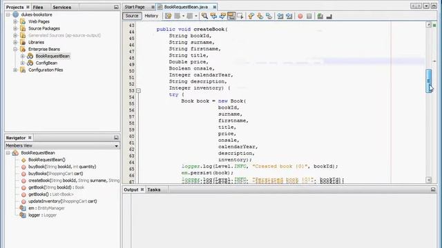 DAT250 - Dukes bookstore NetBeans смотреть онлайн