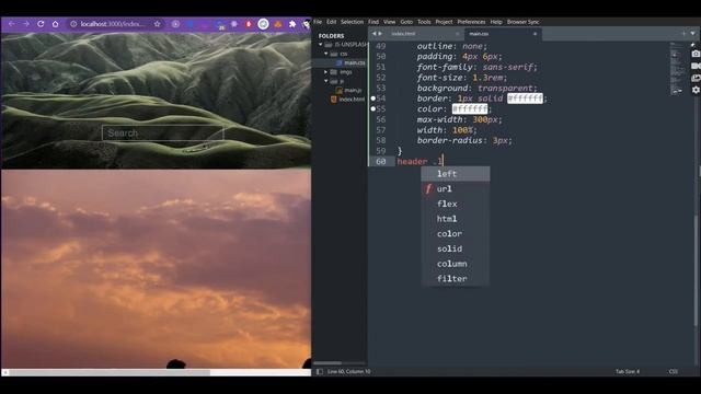Html Css Javascript Photo Search with Unsplash API, Part 1. смотреть онлайн