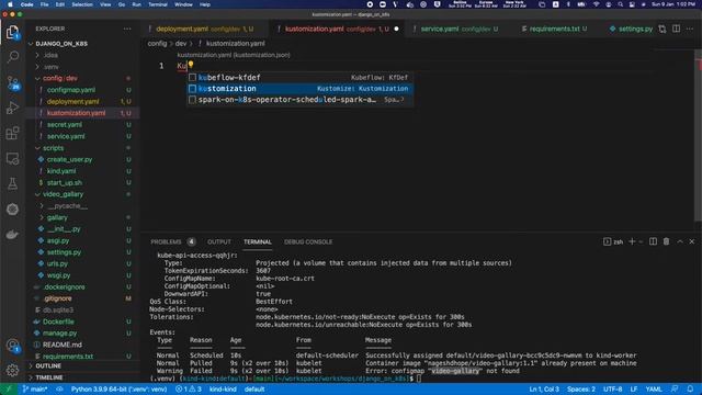 Setup Django development environment using kustomize and skaffold on kubernetes смотреть онлайн