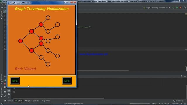 Graph Traversing Visualizer using Python by Tkinter смотреть онлайн
