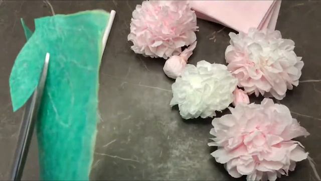 Пионы как настоящие!!! Цветы из салфеток / Napkin flowers / смотреть онлайн