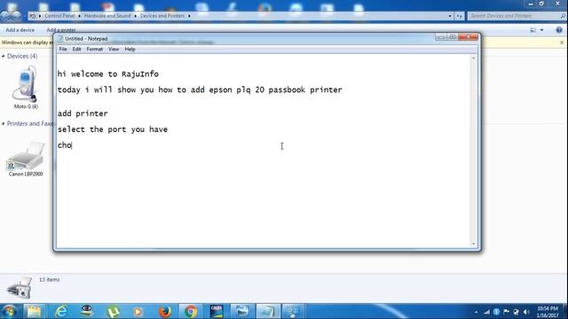 Epson plq 20 passbook printer installation in windows 7 смотреть онлайн