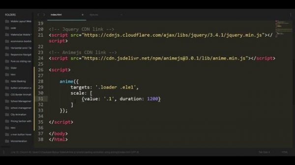 Loading Animation using AnimeJS | Javascript Animation Tutorial | Website Preloader