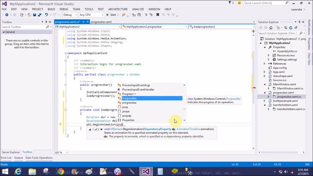 Progressbar in wpf also add it in status bar dynamically смотреть онлайн