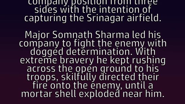1. Major Somnath Sharma, Param Vir Awardee смотреть онлайн