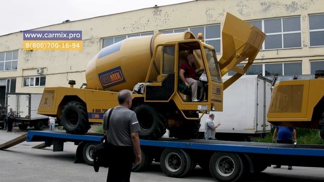 Бетоносмесители с самозагрузкой #CARMIX 5.5XL отправились клиенту на #Таймыр, #Красноярский край смотреть онлайн