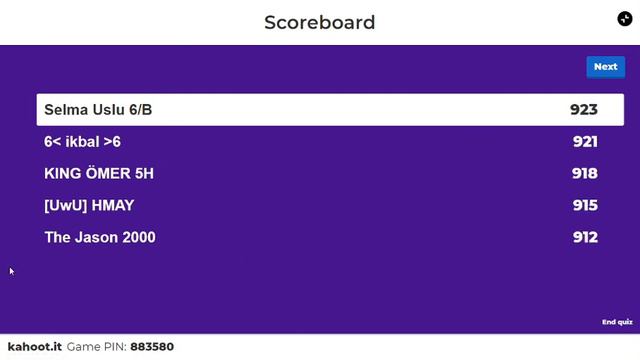 KAHOOT! ONLINE TOURNAMENT- 93--2 5th,6th,7th and 8th Grade Unit 6 Revision смотреть онлайн