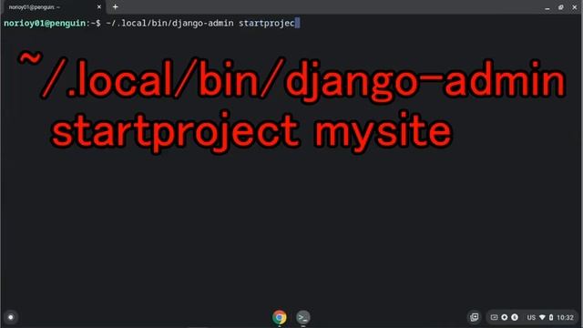 Install Django on Chromebook Linux смотреть онлайн