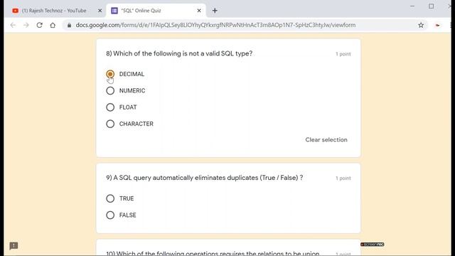 Free National Level Quiz on SQL with certificate in 1 Minute|free quiz|free course|sql смотреть онлайн