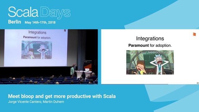 Meet bloop and get more productive with Scala by Jorge Vicente Cantero and Martin Duhem смотреть онлайн