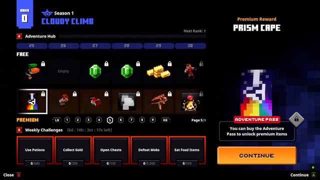Minecraft Dungeons Cloudy Climb Adventure Pass смотреть онлайн