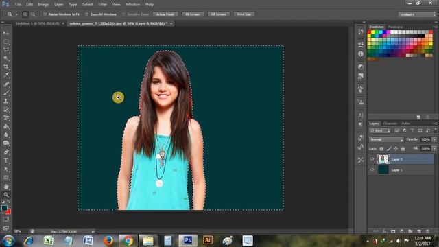 How to Change background in Photoshop cs 6 in Hindi смотреть онлайн