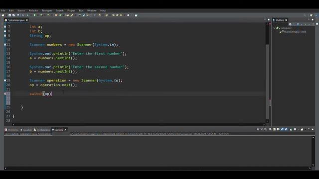 طريقة برمجة آلة حاسبة بسيطة في الجافا | How to make a calulator in java смотреть онлайн