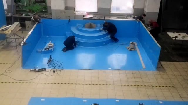 монтаж ступеней бассейна смотреть онлайн