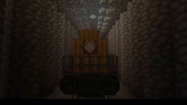 Minecraft Create mod: 25 minute train ride across a massive map