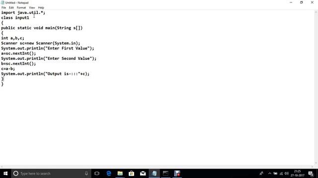 Input from user in java using Scanner смотреть онлайн