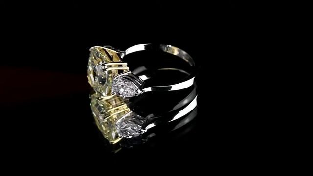 Кольцо из белого золота с бриллиантом 4,8 карат (сертификат МГУ) смотреть онлайн