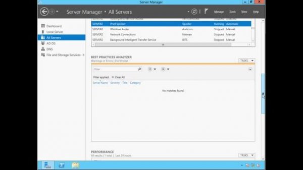 Server Manager - Windows Server 2012