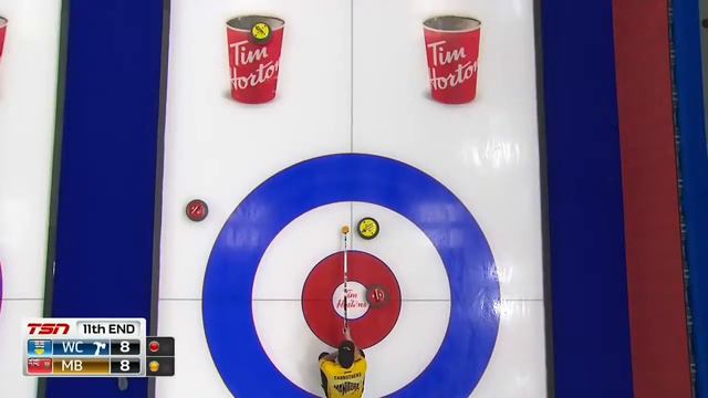 Brendan Bottcher (WC) ties Brier record for biggest comeback (-5) vs Mike McEwen (MB) смотреть онлайн
