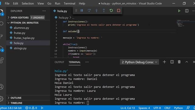 Funciones en Python 3.8 смотреть онлайн