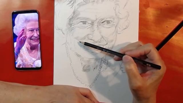 Paper Dolls, Peg Stamp, Re-Sketch of Queen Elizabeth II #29faces2019 смотреть онлайн