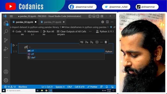 Import and explore data-frames in python using pandas | in Urdu/hindi смотреть онлайн