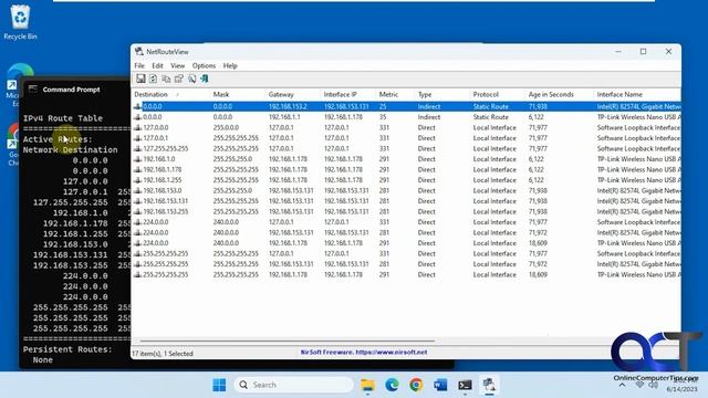 How to View and Edit Your Network Routing Table with the Net Route View GUI смотреть онлайн