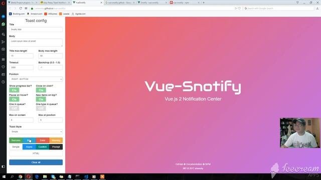 CREATE NEW PROJECT USING BROWSER + NOTIFICATION IN VUE JS INTRO JUST NOT смотреть онлайн