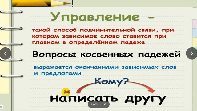 Виды связи в словосочетании смотреть онлайн