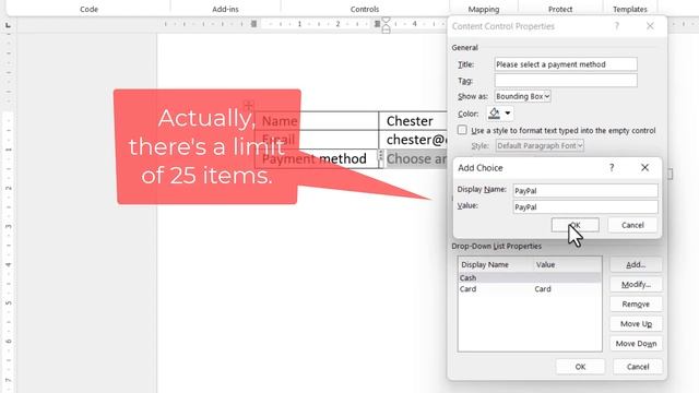 How to Create a Drop-Down List in Microsoft Word смотреть онлайн