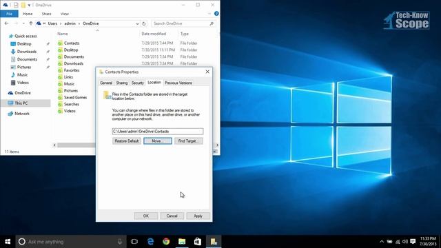 ▶️ Tech-Hack | Sync Your Desktop to OneDrive in Windows 10 смотреть онлайн