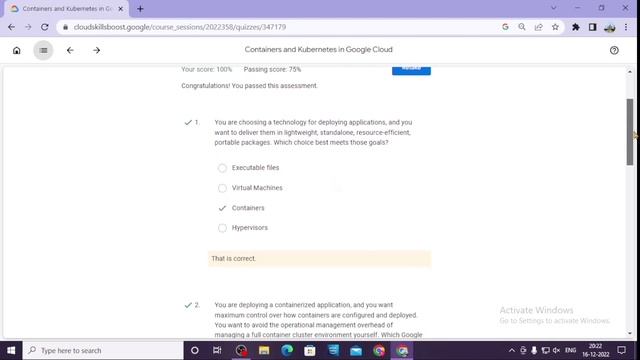 Getting Started with Google Kubernetes Engine || All Quizzes Answers смотреть онлайн