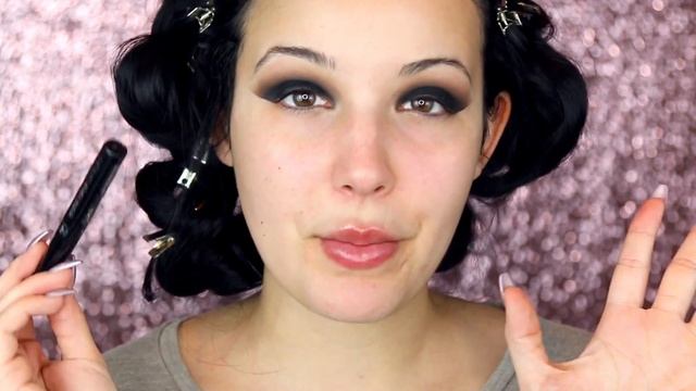 Valentine's Black Smokey Eye Makeup Tutorial ♡ смотреть онлайн