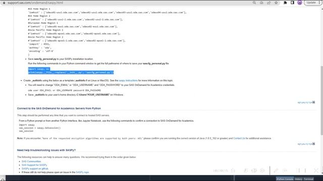 SASPY With Python Setup смотреть онлайн