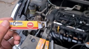 Замена свечей на KIA Rio. Пробег 113 тысяч.Первая замена, посмотрим какие свечи.)