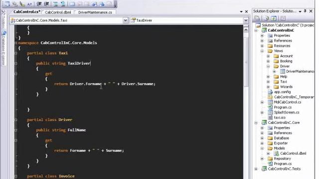 CabControl Linq to SQL classes смотреть онлайн