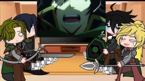 реакция 4 героев аниме на героя щита  гача