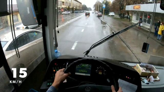 Прохват по городу за рулём автобуса. Опоздание в одно очко! - 21 минута. смотреть онлайн