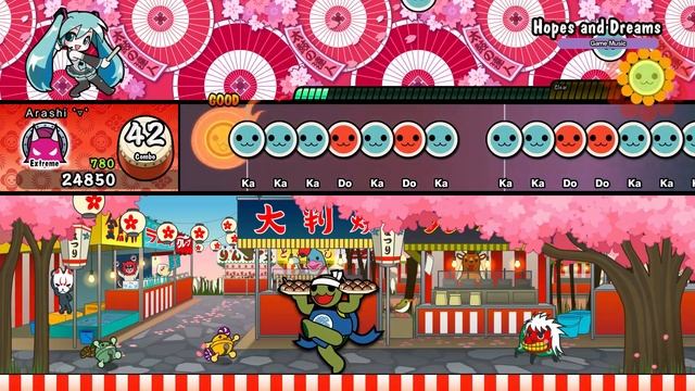 Hopes and Dreams (Extreme - Pacifist Route Easter Egg) || Taiko no Tatsujin - Drum n' Fun! смотреть онлайн
