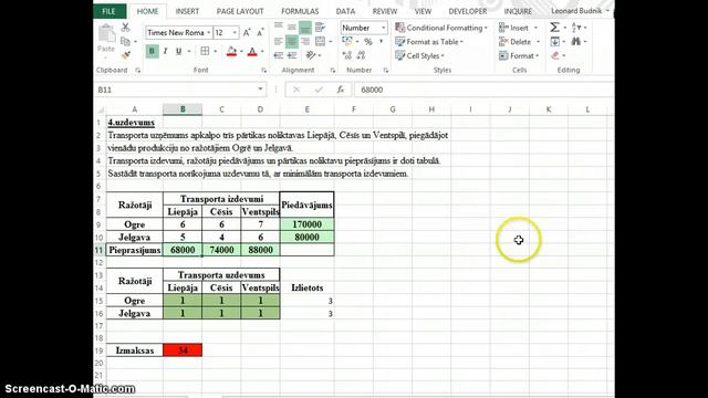 Transporta uzdevums смотреть онлайн