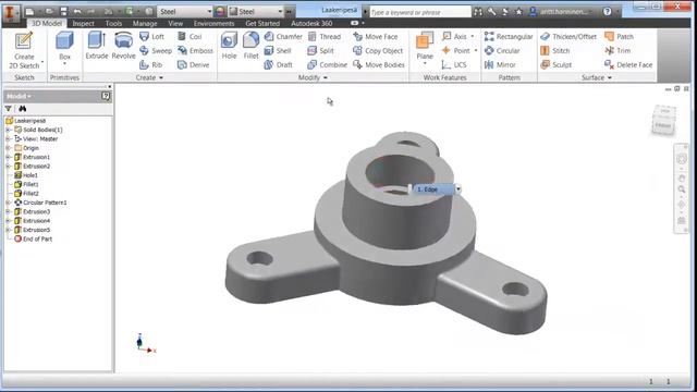 Autodesk Inventor LT - Helppoa 3D-mallinnusta смотреть онлайн