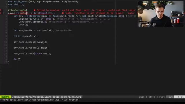 LIVE: Learning Actix-Web version 4 Basics смотреть онлайн