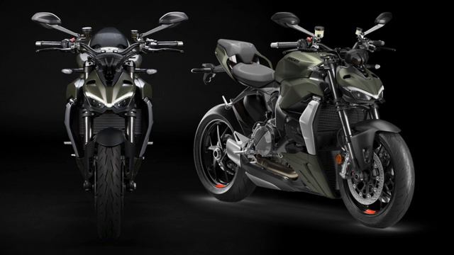 2023 Ducati Streetfighter V2 New Color Strom Green Livery смотреть онлайн
